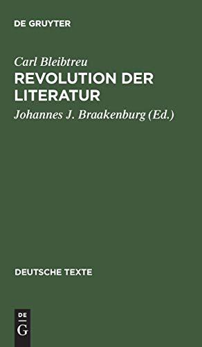 Revolution der Literatur (Deutsche Texte, 23, Band 23) von de Gruyter