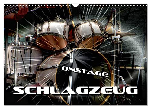 Schlagzeug onstage (Wandkalender 2025 DIN A3 quer), CALVENDO Monatskalender von CALVENDO