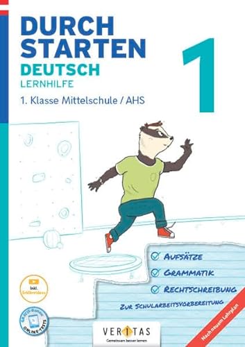 Durchstarten - Deutsch - Mittelschule/AHS - 1. Klasse: Lernhilfe - Übungsbuch mit Lösungen