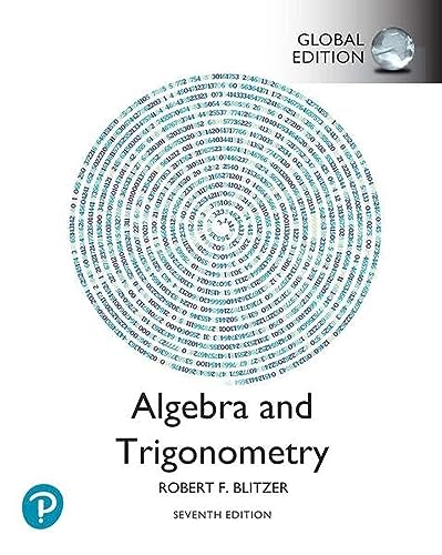Algebra and Trigonometry, Global Edition