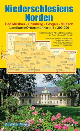 Landkarte Niederschlesiens Norden: Bad Muskau - Grünberg - Glogau - Militsch Landkarte Niederschlesiens Norden: Bad Muskau - Grünberg - Glogau - Militsch von BLOCHPLAN