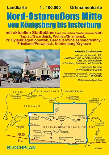 Landkarte Nord-Ostpreußens Mitte von Königsberg bis Insterburg: mit Stadtplänen von Tapiau, Wehlau, Pr. Eylau, Gerdauen, Friedland und Nordenburg Landkarte Nord-Ostpreußens Mitte von Königsberg bis Insterburg: mit Stadtplänen von Tapiau, Wehlau, Pr. Eylau, Gerdauen, Friedland und Nordenburg von BLOCHPLAN