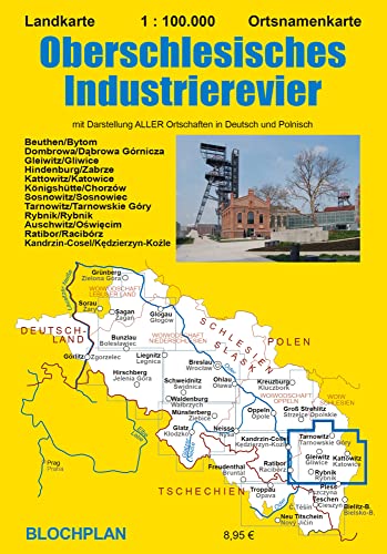 Landkarte Oberschlesisches Industrierevier (Schlesien-Landkarten)