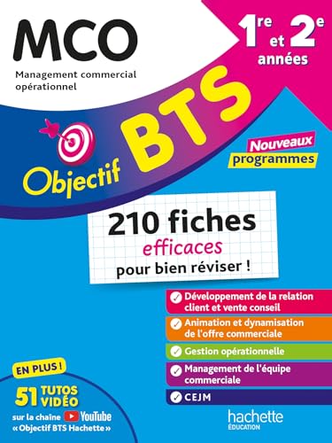 Objectif BTS MCO - 210 fiches efficaces pour bien réviser - 2025 von HACHETTE EDUC