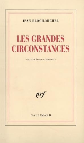 Les Grandes circonstances von GALLIMARD