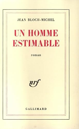 Un homme estimable von GALLIMARD