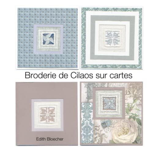 Broderie de Cilaos sur cartes Broderie de Cilaos sur cartes