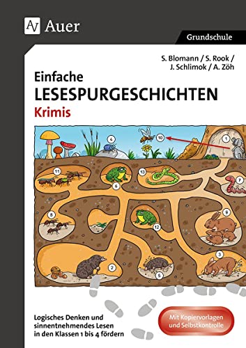 Einfache Lesespurgeschichten Krimis: Logisches Denken und sinnentnehmendes Lesen in den Klassen 1 und 2 fördern (Lesespurgeschichten Grundschule) von Auer Verlag i.d.AAP LW