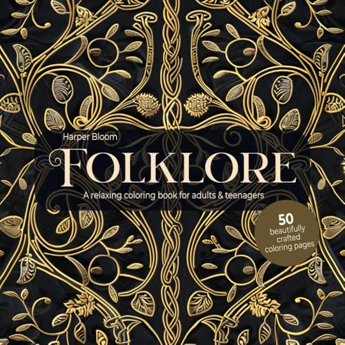 Folklore: A Relaxing Coloring Book for Adults & Teenagers von Independently published