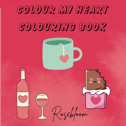 Girls colouring book Colour my heart: Simple and Big Designs for Girl Therapy von Independently published