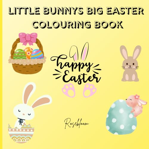 Happy Easter Colouring Book, For Adults, Teens, and Kids.: A bouncy bunny adventure to colour! von Independently published