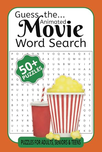Guess the Animated Movie Word Search: A Fun Animated Word Search Adventure von Independently published