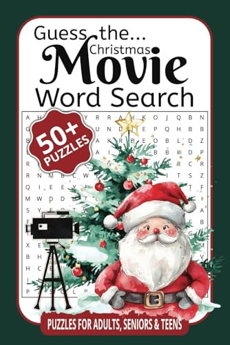 Guess the Christmas Movie Word Search: Celebrate the Holidays with Fun and Festive Movie Puzzles! von Independently published