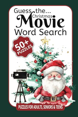 Guess the Christmas Movie Word Search: Celebrate the Holidays with Fun and Festive Movie Puzzles! von Independently published