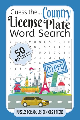 Guess the Country License Plate Word Search: Word Searches with Easy to Read Printing about Global License Plates, Country Codes, International ... for Vacation Travel, Good Times and Holidays Guess the Country License Plate Word Search: Word Searches with Easy to Read Printing about Global License Plates, Country Codes, International ... for Vacation Travel, Good Times and Holidays von Independently published