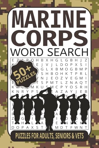 Marine Corps Word Search: Word Searches with Easy to Read Printing about USMC Ranks, Military Terms, Marine Corps, and More | 6x9 inches, 112 pages | ... for Travel, Downtime or Deployment Marine Corps Word Search: Word Searches with Easy to Read Printing about USMC Ranks, Military Terms, Marine Corps, and More | 6x9 inches, 112 pages | ... for Travel, Downtime or Deployment von Independently published