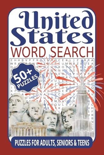 United States Word Search: Word Searches with Easy to Read Printing about US States, Famous Landmarks, American History, and More | 6x9 inches, 112 ... for Vacation Travel, Good Times and Holidays United States Word Search: Word Searches with Easy to Read Printing about US States, Famous Landmarks, American History, and More | 6x9 inches, 112 ... for Vacation Travel, Good Times and Holidays von Independently published