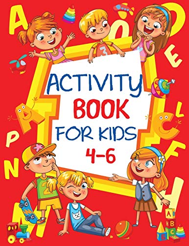 Activity Book for Kids 4-6: Fun Children's Workbook with Puzzles, Connect the Dots, Mazes, Coloring, and More von Blue Wave Press