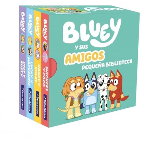 Bluey. Libro juguete - Bluey y sus amigos. Pequeña biblioteca (edición en español) (Pequeñas manitas) von BEASCOA