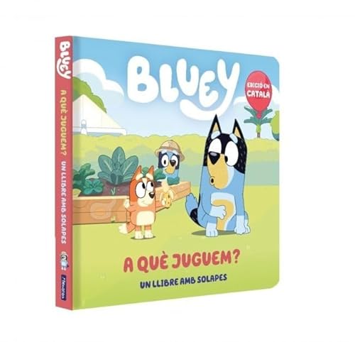 Bluey. Llibre de cartró amb solapes - A què juguem? (Mans petitones) von BEASCOA