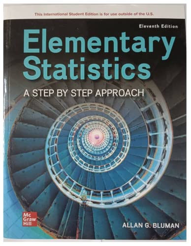 Elementary Statistics: A Step By Step Approach ISE von McGraw-Hill Education