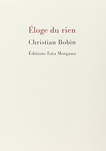 Éloge du rien Éloge du rien