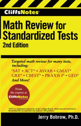 CliffsNotes Math Review for Standardized Tests: 2nd Edition (CliffsTestPrep)