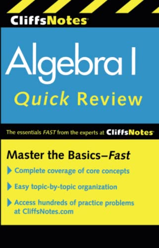 CliffsNotes on Algebra I, Quick Review von Houghton Mifflin
