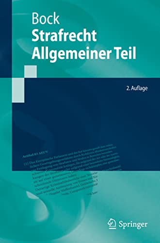 Strafrecht Allgemeiner Teil (Springer-Lehrbuch)