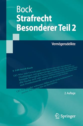 Strafrecht Besonderer Teil 2: Vermögensdelikte (Springer-Lehrbuch) von Springer