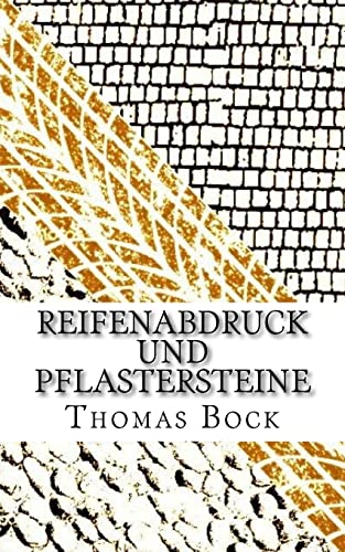 Reifenabdruck und Pflastersteine