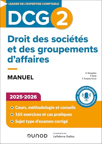 DCG 2 Droit des sociétés et des groupements d'affaires - Manuel 2025-2026 von DUNOD