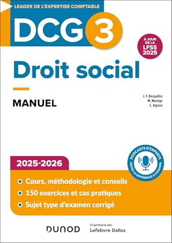 DCG 3 - Droit social - Manuel 2025-2026 von DUNOD