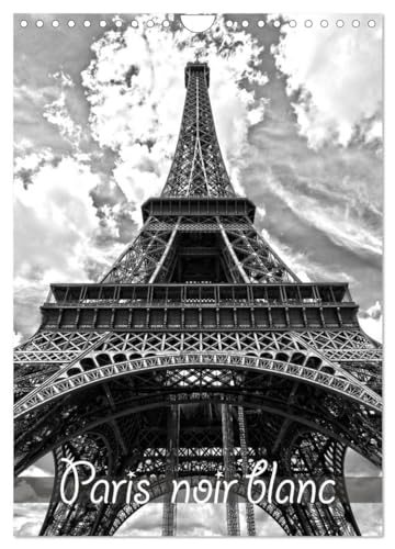 Paris noir blanc (Calendrier mural 2025 DIN A4 horizontal), CALVENDO calendrier mensuel: La capitale Paris en noir et blanc, vue d'un taxi von Calvendo