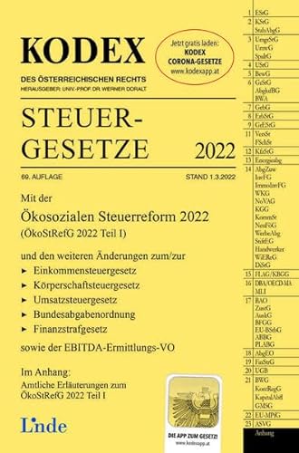 KODEX Steuergesetze 2022 (Kodex des Österreichischen Rechts)