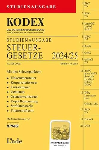 KODEX Studienausgabe Steuergesetze 2024/25: Studienausgabe KODEX Studienausgabe Steuergesetze 2024/25: Studienausgabe