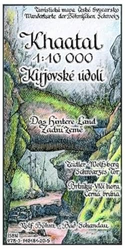 Khaatal 1:10000: Wanderkarte der Böhmischen Schweiz. Zeidler, Wolfsberg, Schwarzes Tor. Das Hintere Land von Kartographischer Vlg Böhm