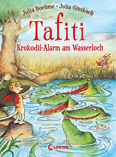 Tafiti (Band 19) - Krokodil-Alarm am Wasserloch: Komm mit nach Afrika und lerne die Welt des beliebten Erdmännchens kennen - Erstlesebuch zum Vorlesen und ersten Selberlesen ab 6 Jahren von Loewe