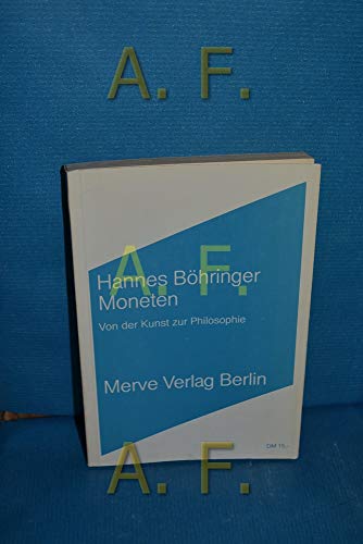 Moneten: Von der Kunst zur Philosophie (Internationaler Merve Diskurs)
