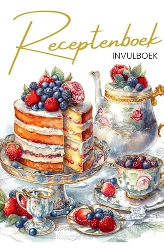 Receptenboek Invulboek en recepten verzamelboek: Bewaar mijn recepten: Recepten notitieboek - recepten invulboek - recipe journal - kookschrift von Brave New Books