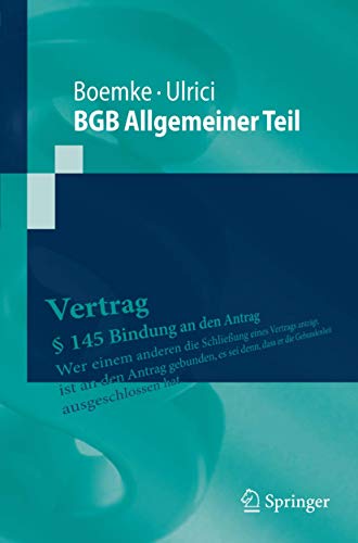 BGB Allgemeiner Teil (Springer-Lehrbuch) (German Edition)