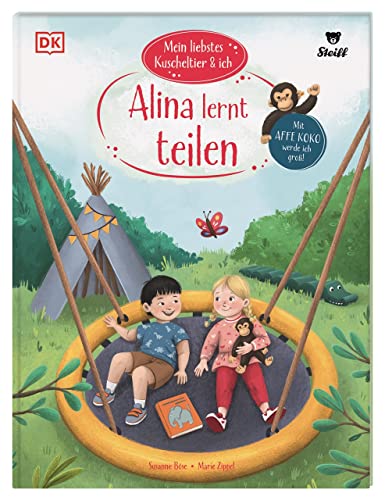 Mein liebstes Kuscheltier & ich. Alina lernt teilen: Mit Affe Koko werde ich groß! Mutmach-Geschichten für Kindergartenkinder in Kooperation mit Steiff. Für Kinder ab 3 Jahren