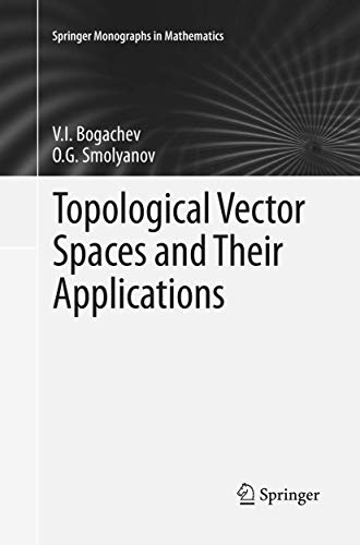 Topological Vector Spaces and Their Applications (Springer Monographs in Mathematics) von Springer