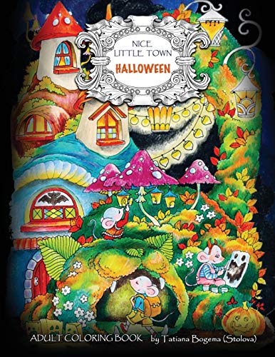 Nice Little Town - Halloween: Adult Coloring Book (Stress Relieving Coloring Pages, Coloring Book for Relaxation) von Independently Published