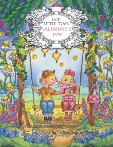 Nice Little Town: Valentine's Day: Adult Coloring Book von Independently published