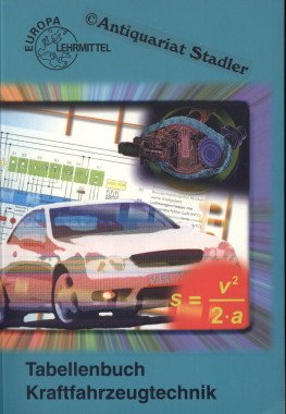 Tabellenbuch Kraftfahrzeugtechnik (mit Formelsammlung): Tabellen - Formeln - Übersichten - Normen für Rechnen, Fachkunde, Werkstoffkunde, Zeichnen (Europa-Fachbuchreihe Kraftfahrzeugtechnik)