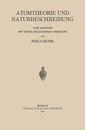 Atomtheorie und Naturbeschreibung