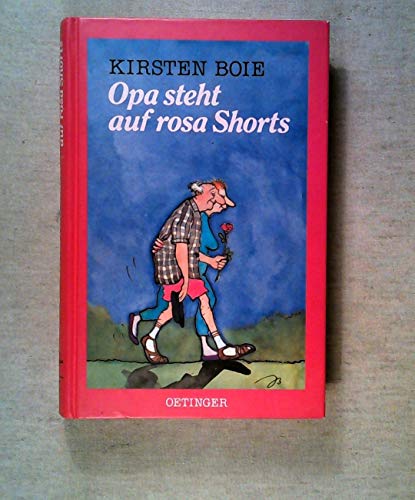 Opa steht auf rosa Shorts