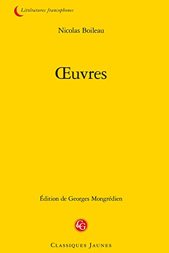 Oeuvres (Litteratures Francophones, 283) von Classiques Garnier