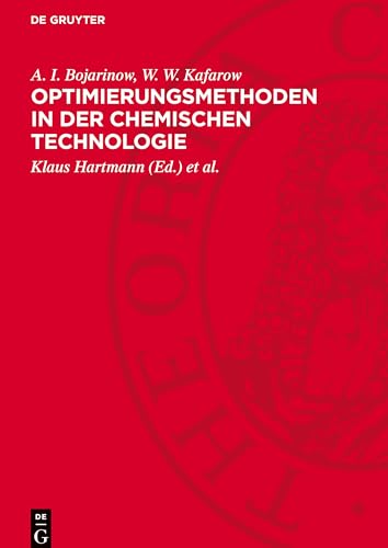 Optimierungsmethoden in der chemischen Technologie von De Gruyter